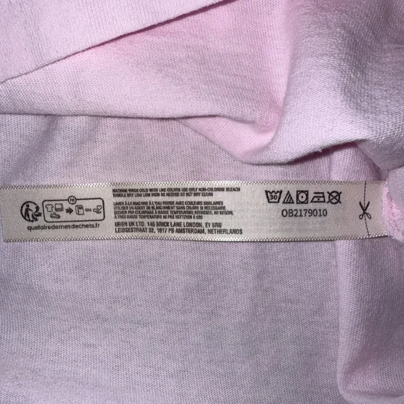 Free People Movement Tackle Tee Women's Size Medium Pink Oversized NWT Logo - Picture 6 of 9